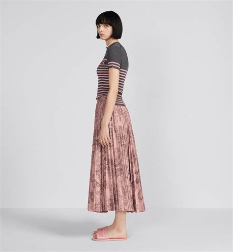 Dior pleated mid length skirt